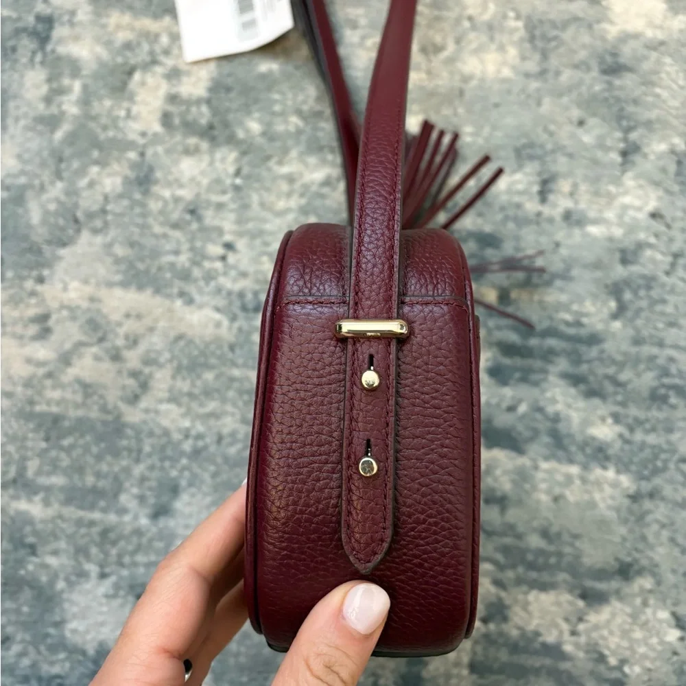 NWT! Kate Spade Kourtney Camera Bag Crossbody in Cherrywood - Picture 7 of 13